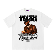 Load image into Gallery viewer, PAYOLA STAKKS TM4G Coming soon "Heavyweight Vintage Washed Frayed T-Shirt"