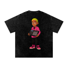 Load image into Gallery viewer, Welcome to Strawland "Logo Gititcuz" Washed Oversized Cotton T-Shirt