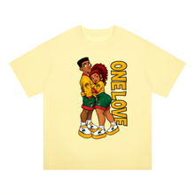 Load image into Gallery viewer, Welcome to Strawland 90s edition "ONE LOVE"Oversized Drop Shoulder T-Shirt