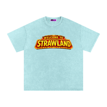 Load image into Gallery viewer, Welcome to Strawland "Logo Gititcuz" Washed Oversized Cotton T-Shirt
