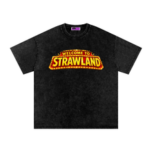Load image into Gallery viewer, Welcome to Strawland "Logo Gititcuz" Washed Oversized Cotton T-Shirt
