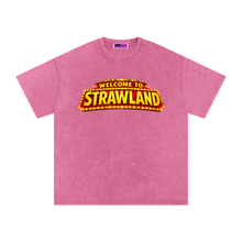 Load image into Gallery viewer, Welcome to Strawland "Logo Gititcuz" Washed Oversized Cotton T-Shirt
